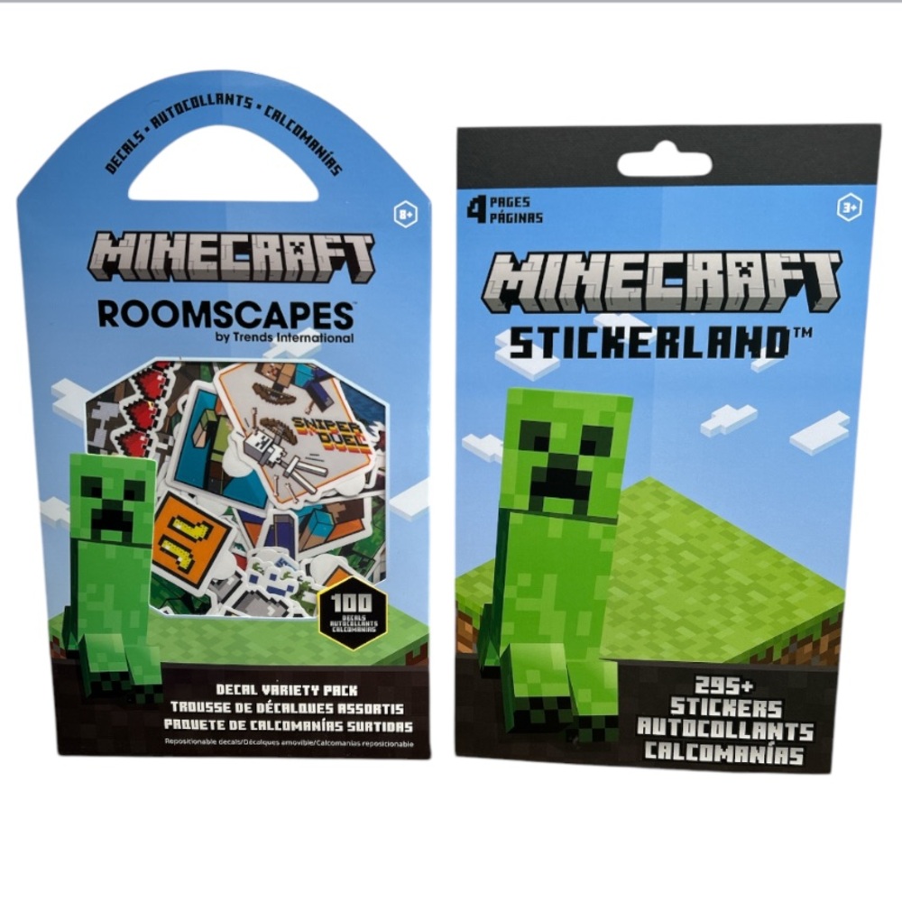 Minecraft Roomscapes Decal Variety Pack and Stickerland Set New Product